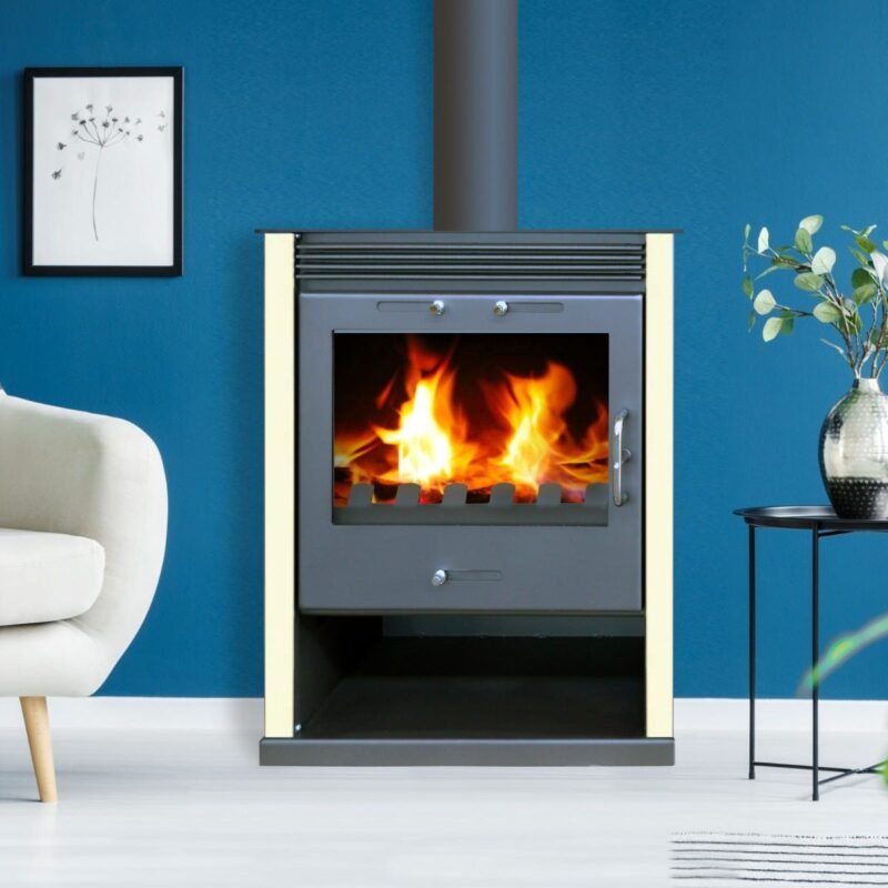 Fogão a lenha – BELLEZA RUBIN Marfim – 13kW