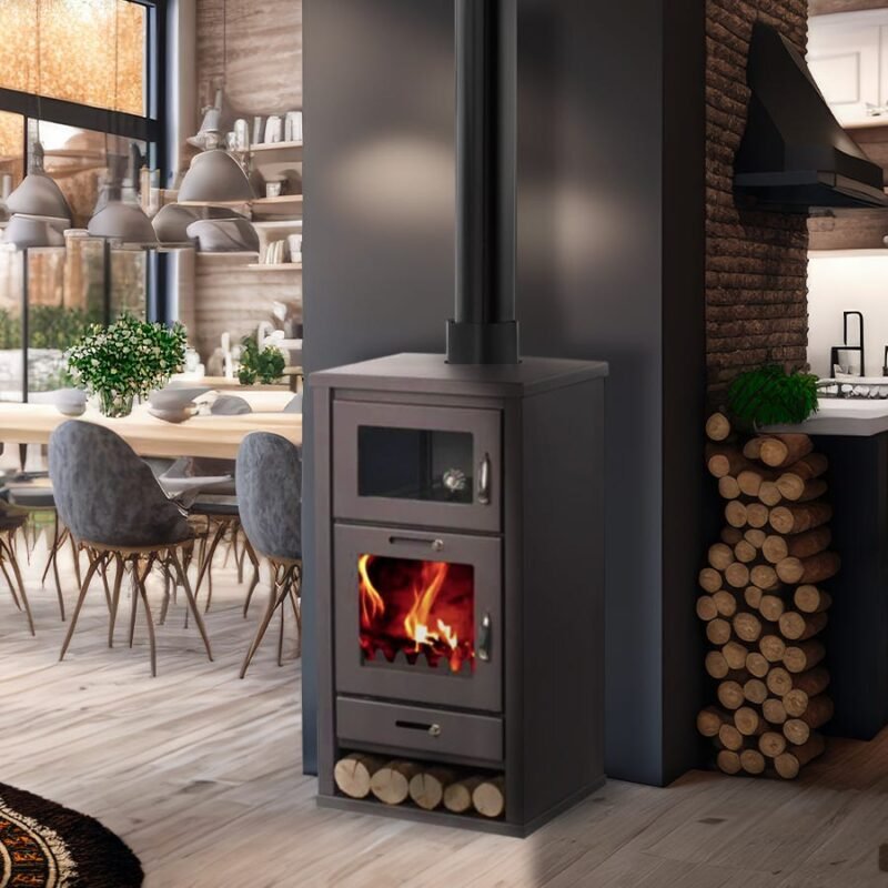 Fogão a lenha com forno – BELLEZA DELUXE F – 11kW